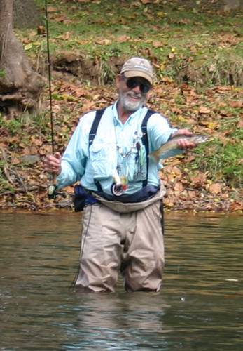 Herb shows off fall rainbow caught on terrestrial !