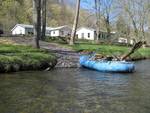 Raft is ready for guided trip launching from Stonesthrow