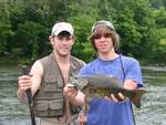 David and Hunter, early June taking baitfish!