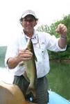 Bob with big cat taken on crawfish pattern while smallmouth fishing !