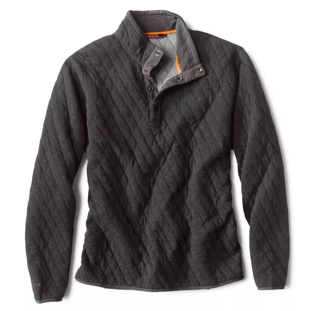 Orvis M's Outdoor Quilted Snap Sweatshirt