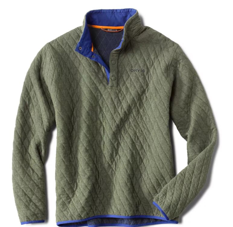 Orvis M's Outdoor Quilted Snap Sweatshirt