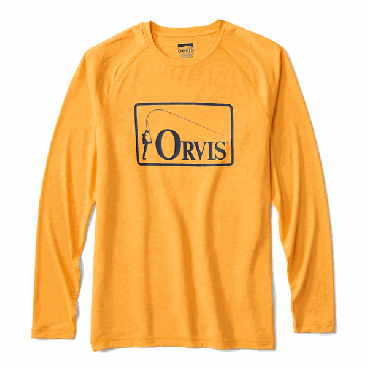 Orvis DriCast Logo L/s Graphic Crew