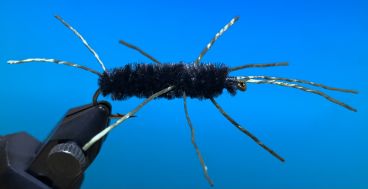 Pat's Rubber Leg (Girdle Bug) Black w/Olive Legs