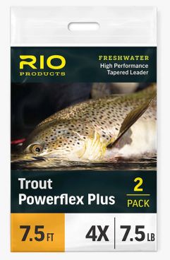 Rio Powerflex Plus Leader 2 pack - Trout 7.5' and 9': Angler's Lane  Virginia Fly Fishing