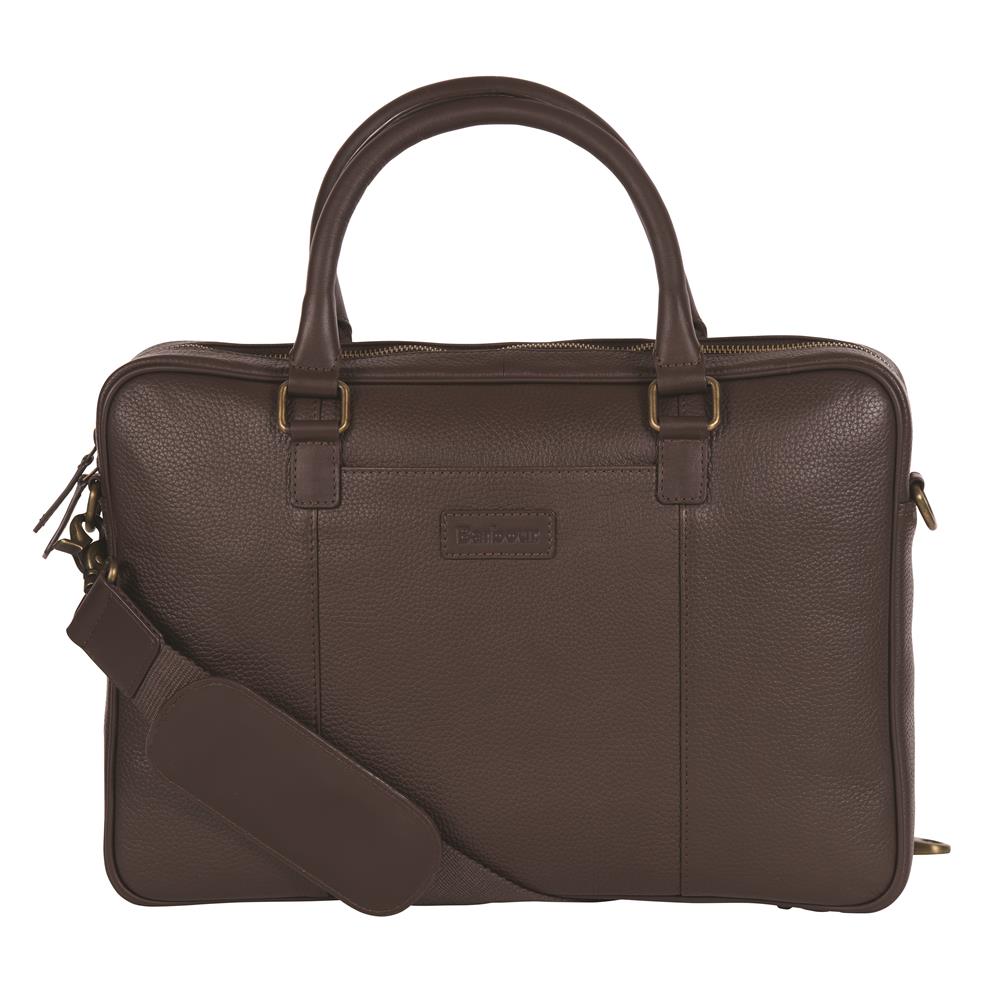 Barbour Highgate Leather Laptop Bag