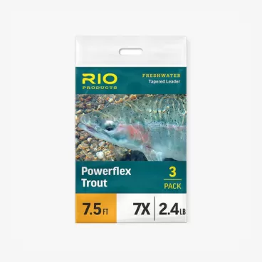 Rio Powerflex Trout Freshwater Tapered Leaders 3-pack