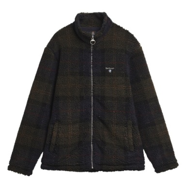 Barbour Tartan Fleece Zip Through Sweatshirt