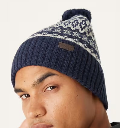 Barbour Marlow Fairisle Pom Beanie