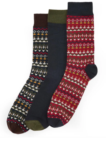 Barbour Marlow Fair Isle Sock Gift Set