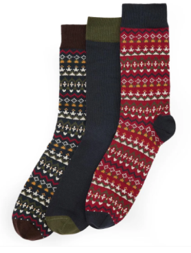 Barbour Marlow Fair Isle Sock Gift Set