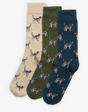 Barbour Pointer Dog Socks Gift Set