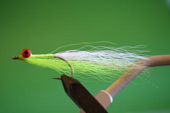 Clouser Deepwater Minnow - Chartreuse & White