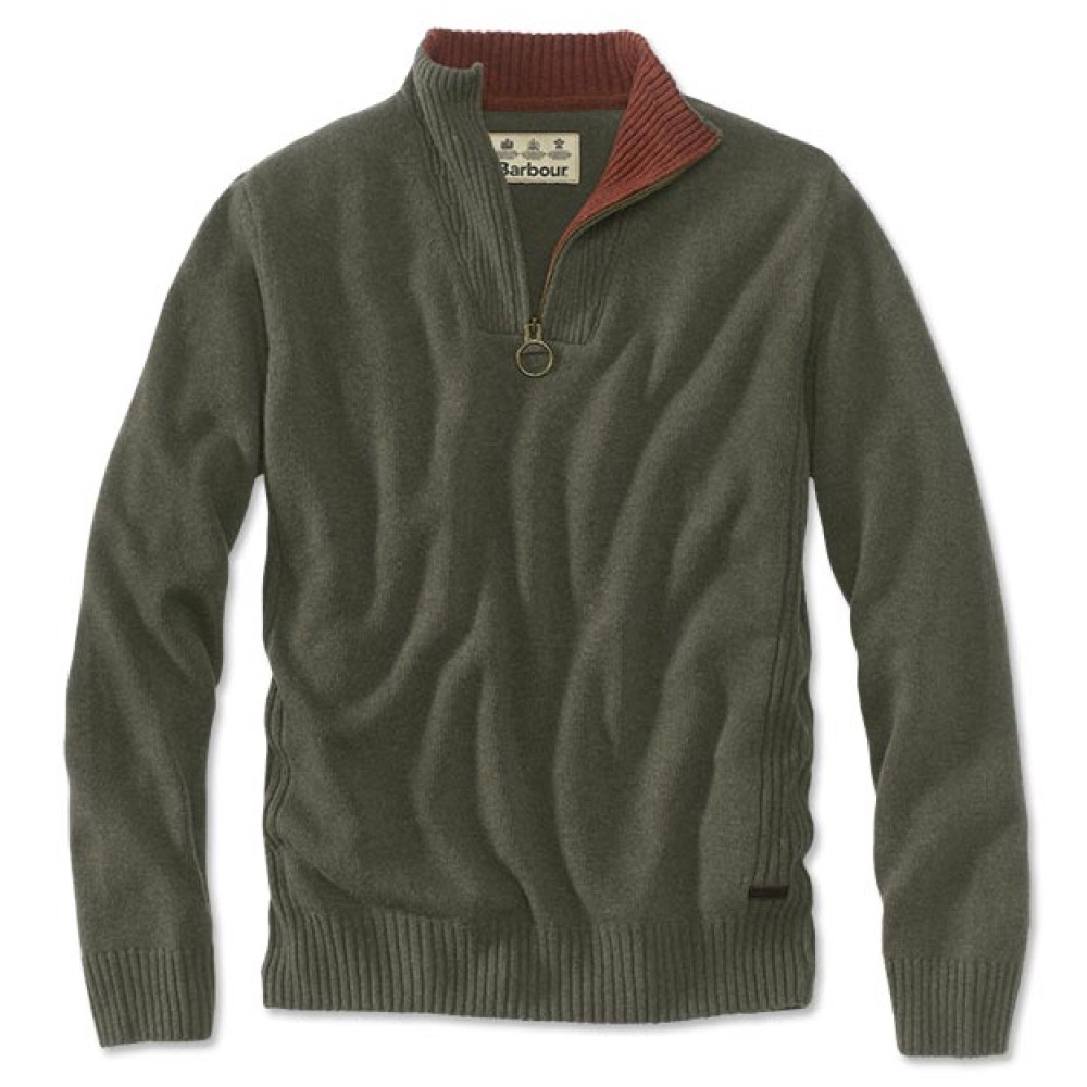 Barbour M's Nelson Essential HalfZip Sweater Angler's Lane Virginia